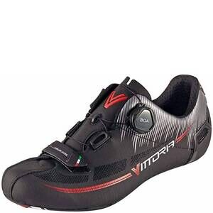 NEW VITTORIA unisex fusion 2 road cycling shoes in black/red